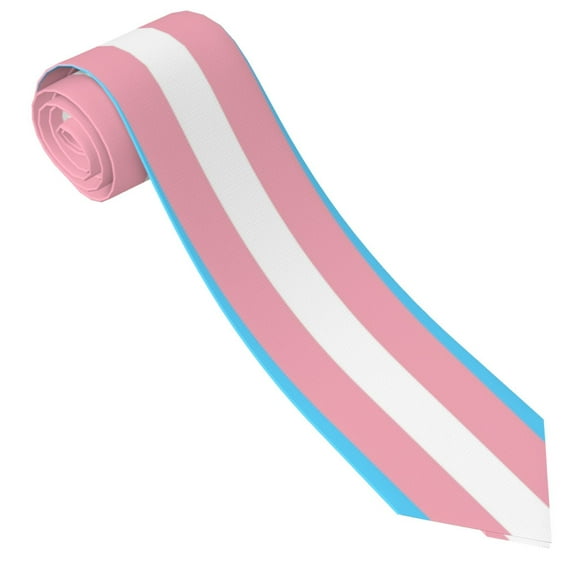 Men'S Transgender Flag Tie Fashion Causal Printed Necktie