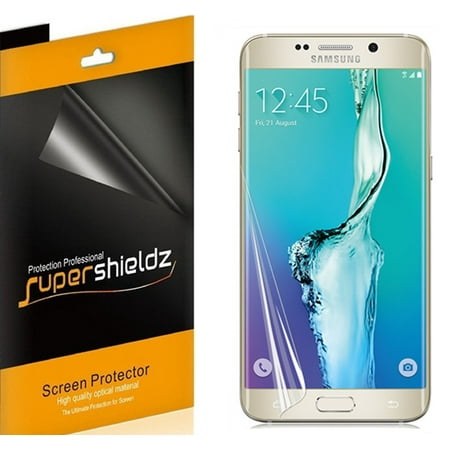 [2-pack] Supershieldz for Samsung Galaxy S6 Edge Plus Screen Protector [Full Screen Coverage] Anti-Bubble High Definition (HD) Clear