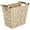Natural, variant on mDesign Woven Plastic Trash Can Wastebasket, Garbage Container Bin - Natural
