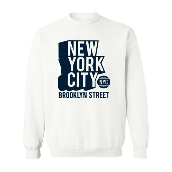 Nyc Brooklyn Street. Sweatshirt Men -Image by Shutterstock, Male 5X-Large