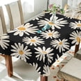 thumbnail image 4 of 54"x72" Daisy Flower Tablecloth, Waterproof Washable Polyester Square Table Cover, Durable Tablecloth for Kitchen Dining Table Party Decor, 4 of 7