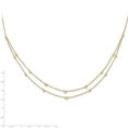 thumbnail image 4 of Auriga Fine Jewelry 14K Yellow Gold Lab Grown Diamond Multi Station Double Strand Necklace for Women (0.508ct, Color- G-H, Clarity- VS1), 4 of 6