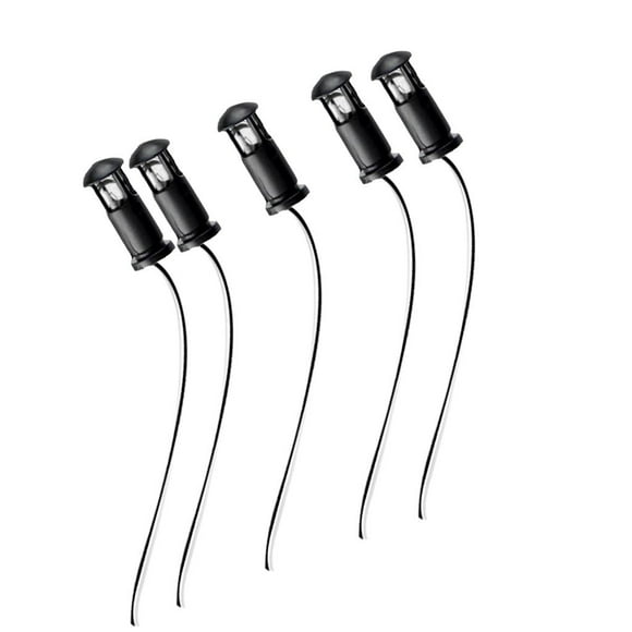 KLKCMS 5pcs Railway Train Scenery Lamp Post Street Lawn Garden LED Lights DIY White