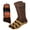 Brown, variant on Winter Heated Warmth Lodge Thermal Non-Skid Socks Chirstmas Present For Man