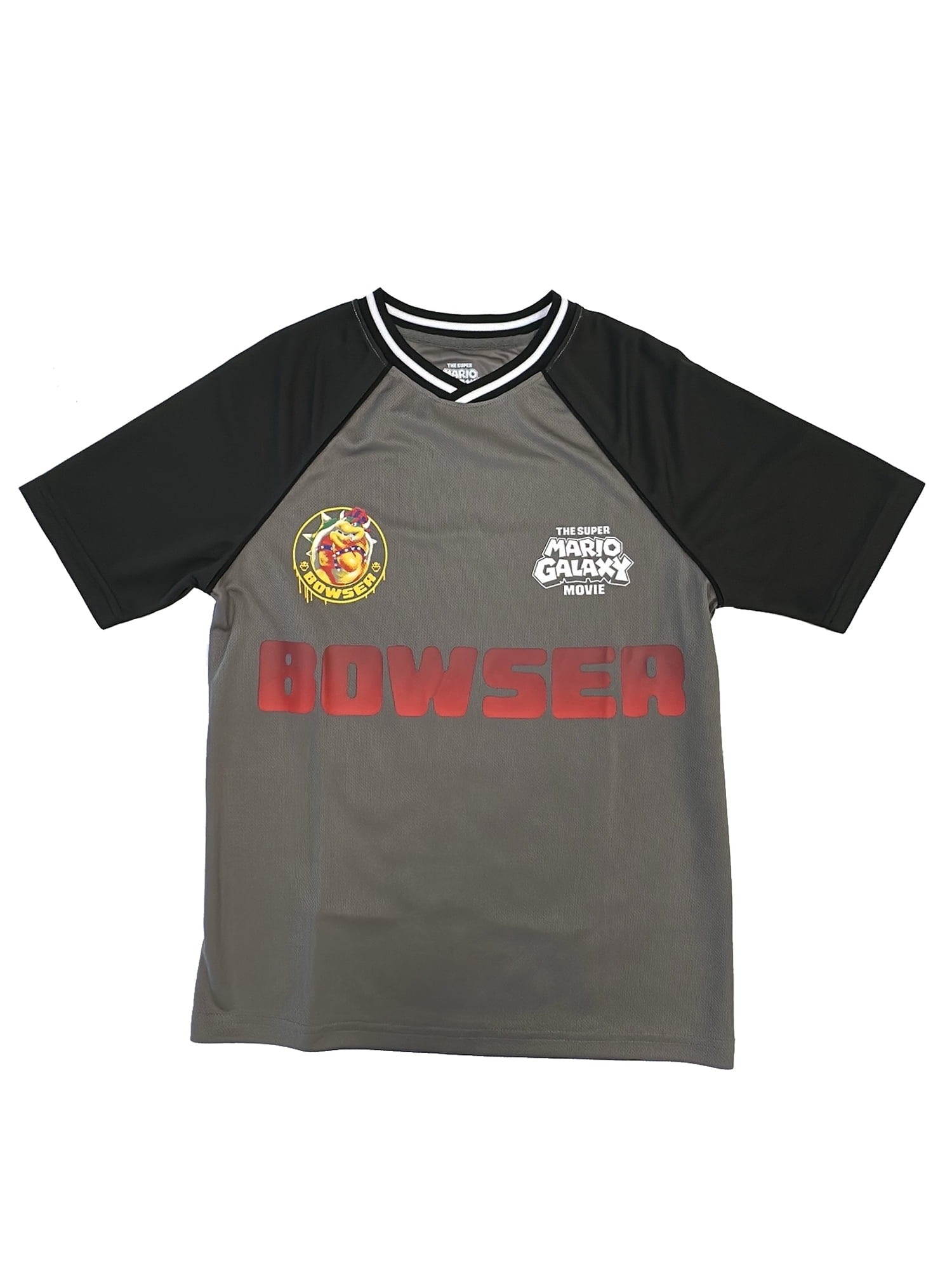 Super Mario Galaxy Movie Boys Bowser Graphic Soccer Jersey, Sizes 4-18