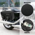 thumbnail image 4 of Par Motocicleta Alforja Lateral Herramienta Bolsas Ajustable Hebillas Negro, 4 of 10