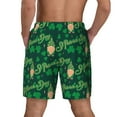 thumbnail image 3 of Kdxio St Patrick'S Day9 Print Men'S Swim Trunks With Compression Liner 7 Inch Inseam Quick Dry Swim Shorts, 3 of 7