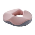 thumbnail image 1 of Cojín de asiento ergonómico Yinane de espuma viscoelástica gris claro rosa, 1 of 8