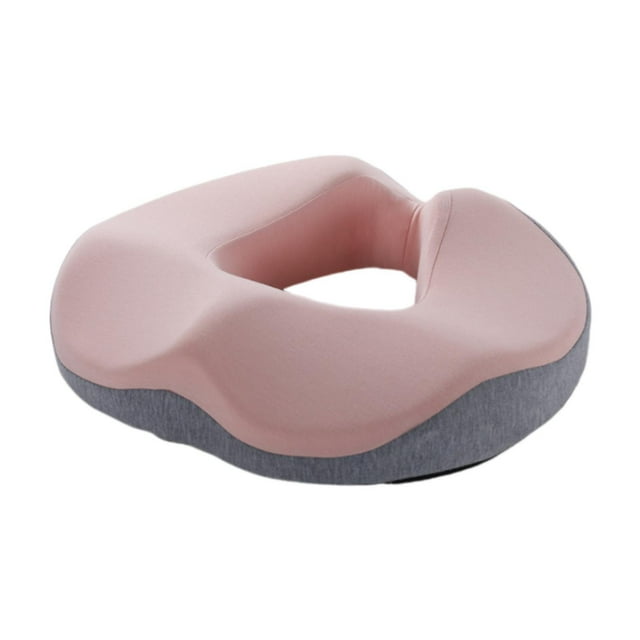Cojín de asiento ergonómico Yinane de espuma viscoelástica gris claro rosa