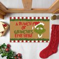 thumbnail image 1 of the Grinch Christmas Decor Christmas Door Mat Outdoor Welcome Mat For Front Door, Entryway Christmas Carpet, 23.7X 15.9 Inch Funny Door Mats , Anti-Slip Rug Decorations For Home, 1 of 3