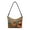 Orange-Hummingbird Hibiscus, variant on Hummingbird Print Hobo Purse for Women, Vintage Hibiscus Print Vegan Leather Underarm Sling Bag, Lightweight Shoulder Handbag with Zipper Closure for Travel, Orange