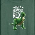 thumbnail image 3 of Toy Story - I'm a Nervous Rex - Women's Lightweight French Terry Long Sleeve Shirt, 3 of 5