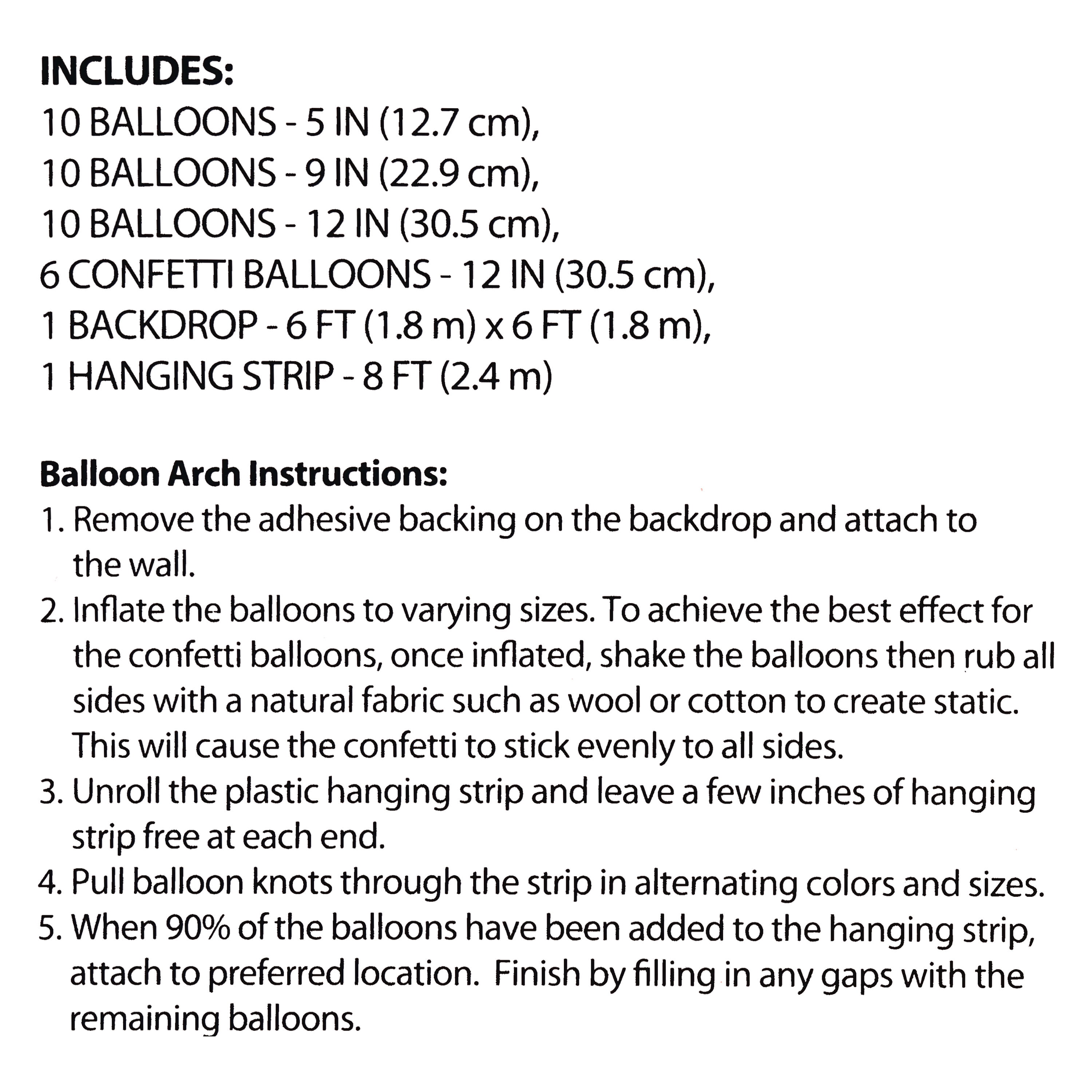 Multicolor Pastel and Iridescent Confetti-Filled Balloons Arch Kit, 37 Pieces, by Way To Celebrate