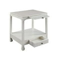 thumbnail image 2 of Accent Table with Pull Out Tray and 1 Drawer, Antique White, 2 of 5