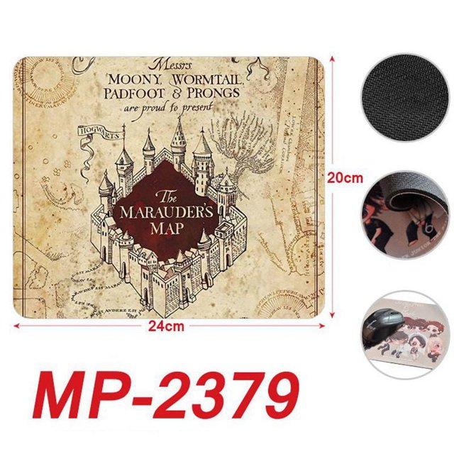 2025 Alfombrillas de ratón de Harry Potter de 20 x 24 cm y 13 estilos para ordenador, juego de cuatro universidades, castillo de 9 3/4 pulgadas, alfombrilla de ratón para mesa,