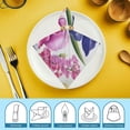 thumbnail image 6 of Heduofu Party Cloth Napkins Dinner Table Napkins, Washable Reusable Polyester Napkins for Home Holiday Party Wedding Table Setting Decoration 2 PCS, 6 of 7