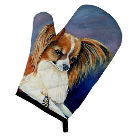 

Carolines Treasures 7038OVMT Papillon Rose and Butterfly Oven Mitt Large multicolor
