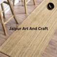 thumbnail image 4 of Jaipur Art And Craft Jute Area Rug Runner Braided Reversible Carpet for Bed Room (2x8 Sq ft), 4 of 7