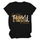 thumbnail image 1 of Camisas de Acción de Gracias Para Mujer Casual Cuello Redondo Manga Corta Camiseta Estampada Top Odeerbi  ODB122422, 1 of 5
