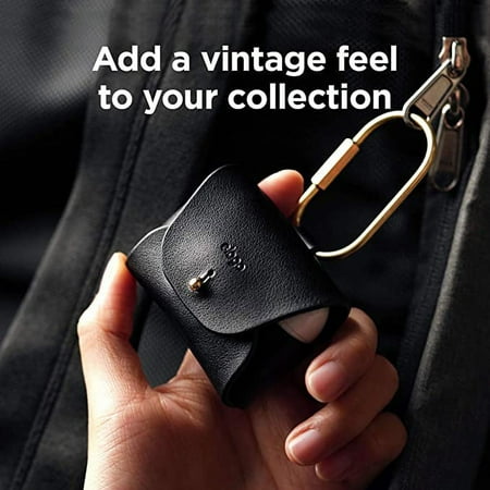 Elago - Leather Case for Apple AirPods Pro - Black