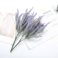 thumbnail image 3 of Fdelink Artificial Flowers 1Bundle Fake Flowers Artificial Lavender Faux Plastic Purple Flowers for Home Purple, 3 of 4