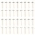 thumbnail image 1 of Food Presentation Picks 100pcs Bamboo Fruit Forks with Gold Ball End Biodegradable Eco-friendly Toothpicks for Food Presentation Strong Sustainable, 1 of 1