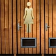 thumbnail image 2 of 1 par de letreros adhesivos para baño de hombres y mujeres, letreros para puertas de baño, letreros para baños de oficinas y hoteles, 2 of 6