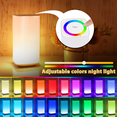 thumbnail image 1 of Lámpara de noche táctil con control remoto, lámpara de mesa Pat, lámpara de noche para dormitorio, lámpara de ambiente colorido creativo, 1 of 4