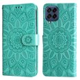thumbnail image 2 of Allytech Case for Samsung Galaxy A12,Magnetic Flower Patterned Leather Wallet Case with Strap Hybrid Rubber Kickstand Cover For Samsung Galaxy A12,Green, 2 of 10