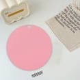 thumbnail image 2 of Paokuoon Ensemble de Table Rond Couleur Unie Imperméable Isolation Thermique Protection de Table Épaissie Non Réutilisable Flexible, 2 of 6