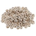 thumbnail image 1 of Bulk Wood Beads Crafts Beading Sewing Handicrafts Embellishments White, 1 of 8