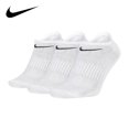 thumbnail image 2 of Calcetines deportivos ligeros originales Nike unisex para hombre y mujer, 3 pares, informales, transpirables, blancos, cortos, SX7678-100, 2 of 4
