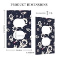 thumbnail image 3 of Fotbe Cartoon Spaceship Print Duplex Receptacle Wall Plate, 1-Gang 5.0" x3.0" Wall Outlet Covers, Dual Outlet Faceplates Covers, Color-matched Screws Included-Style S, 3 of 6