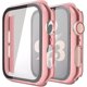 thumbnail image 1 of Paquete de 2 estuches para PC con protector de pantalla de vidrio templado compatible con Watch 6 S, 1 of 4
