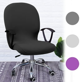 High Back Office Chair Slipcover Stretchable Slip Resistant Includes Seat Backrest Cover Walmart