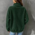 thumbnail image 6 of NominalSnug Fuzzy Fleece Sweatshirts for Women 1/4 Zip up Long Sleeve Top Loose Fit Warm Pullover Jackets with Pocket, 6 of 8