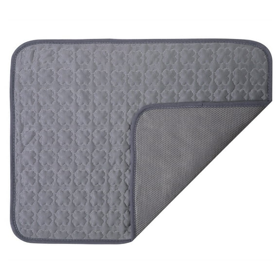 Pet Cooling Mat for Dogs Cats, Dog Cooling Mat Summer Dog Cooling Pad, Cat Cooling Mat Ice Silk Self Cooling Pad for Beds/Sofa/Couches/Car Seats/Floors dark grey XS