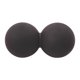 thumbnail image 1 of Champion Sports - Pelota de masaje de cacahuete, 2.5 pulgadas, goma negra, bolas de rodillo de tela  multicolor, 1 of 4