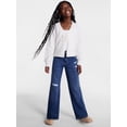 thumbnail image 2 of Wonder Nation Girls Straight Leg Jeans, Sizes 5-18, 2 of 9