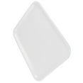 thumbnail image 2 of 2X 10 inch long rectangle shape serving tray made of plastic white, 2 of 3