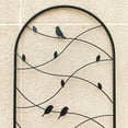 thumbnail image 6 of Yoneston 2 Pack Metal Garden Trellis, 71"x19.7" Bird Decorative Arched Trellis for Climbing Plants, Rustproof and Sturdy for Outdoor, Black, 6 of 7