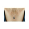 thumbnail image 3 of JewelersClub Black Diamond Accent Sterling Silver A TO Z Initial Pendant, 18", 3 of 4