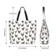 thumbnail image 5 of Balery Funny Chicken Bolsa Tote Estilo Estético con Cremalleras, Bolsa de Hombro, Bolsa de Compras Grande y Plegable, 5 of 8