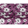 thumbnail image 4 of oneOone Velvet Dark Magenta Fabric Florals Craft Projects Decor Fabric Printed By The Yard 58 Inch Wide-D6O, 4 of 5