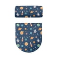 thumbnail image 5 of HELLHERO Space Adventure Keep Dust Stain for Indoor Home, Stretch Polyester Fabric Toilet Lid Cover, Fits All Toilet Shapes, Elastic Edge, 2 Pieces, 5 of 8