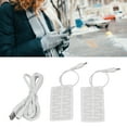 thumbnail image 3 of Almohadilla 2 Uds Película Calefactora USB 3,5x1,8 Pulgadas Fibra De Carbono Suave Segura Lavable A Máquina Almohadilla Calefactora Eléctrica Para Guantes Calcetines Zapatos, 3 of 7