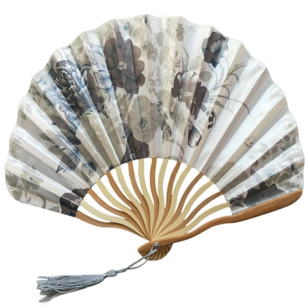 

XIUH Chinese Style Hand Held Fan Bamboo Paper Folding Fan Party Wedding Decor K Home & Garden 2023