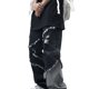 thumbnail image 4 of Pantalones de mezclilla para hombre Pantalones de mezclilla desgastados con degradado ajustado con agujeros rotos para citas masculinas Negro Gris XL, 4 of 8