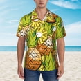 thumbnail image 4 of Easygdp Tropical Summer Fruit Men's Hawaiian Shirts Print Lapel Short Sleeve for Beach, vacation, party, casual occasions - Medium, 4 of 9
