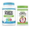 Orgain - Organic Vegan, Gluten Free Plant Based Protein & Greens Powder - Vanilla Bean (1.94 LB) + Superfoods Powder - Berry (0.62 LB)